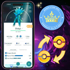 PTCentraI —Trade GO— Shiny Dialga Origin Lv 50 —3 Movesets Roar Of Time—Digital picture