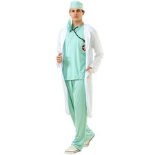 Hauntlook Dashing Doctor Adult Halloween Costume Men's Large Fun Scrubs NEW picture