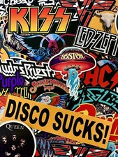 Classic Rock Sticker Pack - Led Zeppelin Queen Ac/dc Van Halen 70’s Classic Rock picture