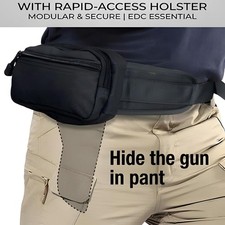 Tactical Pistol Concealed Carry Waist Bag Holster Gun Pouch Case Magazine Pouch picture