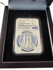 🇺🇸2026”Alderney Three Graces”1oz Silver Proof NGC PF70 FR/Jody Clark In Box picture
