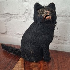 Antique German Mohair Clockwork Cat Vintage Toy Teddy bear Doll pal  Antique Toy picture