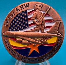 USAF 161st Air Refueling Wing CDR Phoenix Air Guard SQ Military Challenge Coin picture