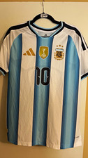 adidas Argentina Lionel Messi #10 Soccer Jersey Mens L 2022 World Cup picture