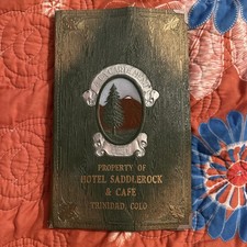 Vintage HOTEL SADDLEROCK CAFE Trinidad Colo Walter’s Century Coors Tivoli Menu picture