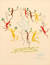 2 Pablo Picasso Prints : Round of Youth & Dove : Archival Quality Art Print picture