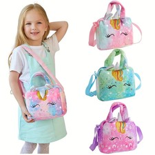 Girls Unicorn Crossbody Bag Cute Kids Shoulder Purse Small Handbag Birthday Gift picture