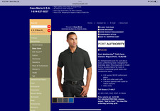 2 Quality Custom Your Logo Embroidered Polo Shirts. With heart and sleeve logos picture