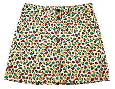 J. Crew Mercantile Womens Skirt Sz 0 Floral Stretch Button Slash Pockets NWOT picture