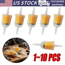 1-10Pack Motor Inline Gas Oil Fuel Filter Small Engine for 1/4'' 5/16