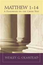 Matthew 1-14: A Handbook on the Greek Text (Paperback or Softback) picture