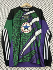 Retro 1995-1996 Newcastle United Goalkeeper Kit purple long sleeves jersey L picture