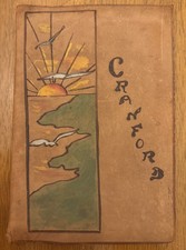 Antique 1905 Cranford-Elizabeth Hurst Co. Limp Leather Painted Binding picture