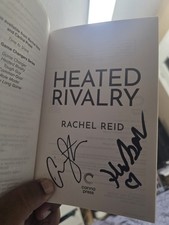 CONNOR STORRIE & HUDSON WILLIAMS DUAL SIGNED HEATED RIVALRY BOOK W/PROOF picture