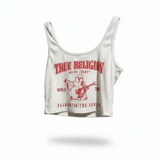 True religion white crop top picture