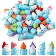 30Pcs Mini Gnomes Ornaments, Mini Resin Gnomes Statues, Cute Miniature Gnome Fig picture