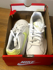 Nike Court Royale Women’s Leather Sneakers White/Barely Volt US 6.5 749867-121 picture
