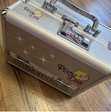 Prima Diva Silver Aluminum Makeup Train Case Lock Combination Eyelash Extension picture