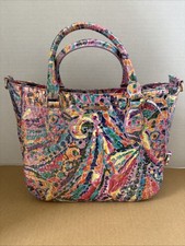 BRAHMIN Women's Melbourne Collection Rainbow Reef Small Leather Lena Satchel Bag picture