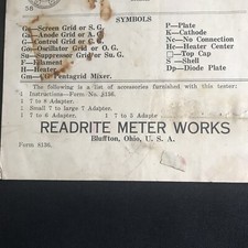 Readrite Meter Works Instructions charts  correspondence￼ 1940 picture