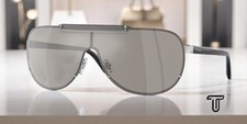 VERSACE VE2140 10006G Silver Light Grey Mirror Silver 40 mm Men's Sunglasses picture
