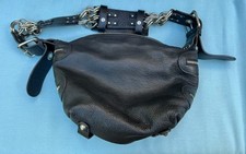 Vintage Chloe AW 2003 Phoebe Philo Era Heavy Chain Camera Black Leather Hobo picture