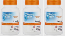 3X Doctor's Best Lutein with Lutemax 20mg-180 softgels EXP 10/2027 picture