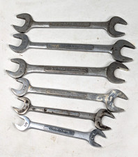 Vintage Craftsman V Series Open End Wrench Lot 6pc SAE Standard USA picture