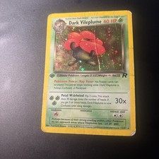 Pokémon TCG Dark Vileplume 1st Edition Holo Rare Card 13/82 picture