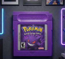 3D Printed Pokemon Purple Gengar Gameboy Cartridge Wall Art 9x8in Wall Decor picture