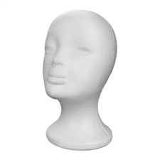 Mannequin Head for Wigs Foam Female Model Head Glasses Hat Hairpieces Display picture