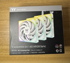 Thermaltake Toughfan EX 140 ARGB Sync, White, PC Cooling Fan, Fan x3, 140mm picture
