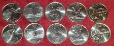  2007 - D & P Mint - UNCIRCULATED State Quarters (COMPLETE YEAR SET) 10 Coin Set picture