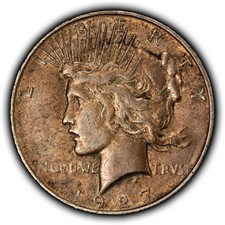 1927-D $1 Silver Peace Dollar - Original Toning - XF Semi Key Date - SKU-D7351 picture
