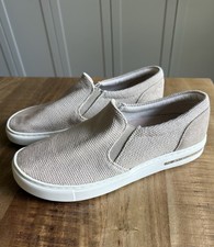 Birkenstock Women’s Slip-on Oswego Canvas Sneakers In Sandcastle Size 40 picture