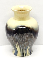 Antique 1917-1927 ~ FULPER ART POTTERY ~ Ivory & Black ~ 9.5