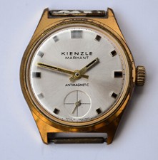 1950's KIENZLE MARKANT Vintage Gold Plated GERMAN Working Mechanical Wristwatch picture
