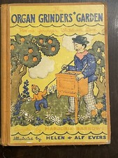 VTG 1938 THE ORGAN GRINDERS’ GARDEN POEMS HARDBACK CHILDRENS BOOK RAND MCNALLY picture