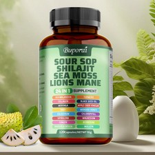 24 in 1 Soursop Complex Capsules Antioxidant Whole Body Wellness 60 Day Supply picture