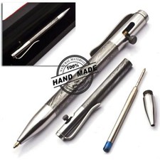 CUSTOM DESIGN RARE UNIQUE DAMASUCS STEEL BALLPOINT PEN+HEAVY FULL TANG, 2.4 oz's picture