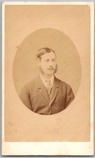 CDV Circa 1860s L. Suscipj Handsome Man In Suit Rome Italy picture