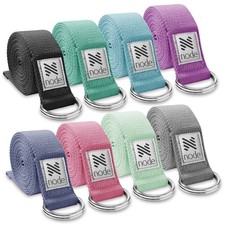 7-1/2' Woven Cotton Blend Yoga Strap - Stretching Exercise Prop Belt picture