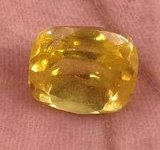 Amazing Natural Yellow Sapphire 12+ Ct Certified Oval Cut Loose Gemstone 6SHE picture