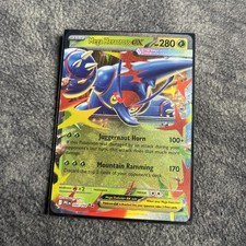 Mega Heracross ex 004/094 Double Rare Phantasmal Flames Pokemon Near Mint picture