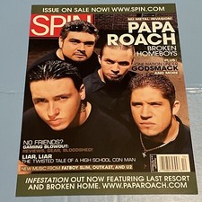S9 PAPA ROACH Rare SPIN MAGAZINE 2000 PROMO POSTER for Infest CD USA 12 x 17 picture