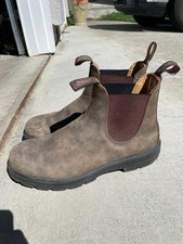 Blundstone mens boots size 10.5 (9.5 AU) rustic brown picture