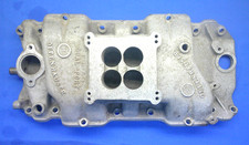 Vintage 1965-85 Offenhauser Dual-Port Alum Intake Manifold BBC Rectangular Port picture