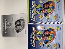 Abeka God’s Gift of Language 4 Spiral + Quiz/Test Key + Reading Comprehension 4 picture