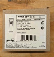 Leviton LB120-DFT 20A 1-Pole Plug-On AFCI Circuit Breaker 20A 1-POLE 120V  picture