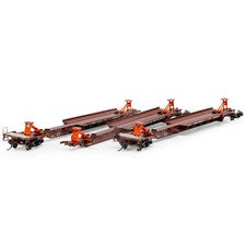 Athearn ATH15677 57' Trinity Spine Car RTR BNSF #300589 (3) Freight Cars HO picture